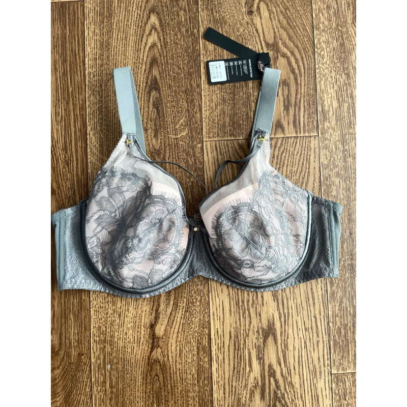 бюстгальтер з портопеєю  8155 сірого кольору чашка E